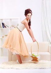 beautiful retro girl