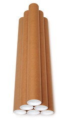 Carton cylinder. Isolated