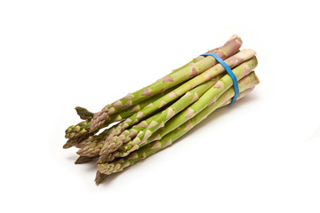 Asparagus isolated on a white studio background.