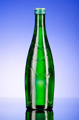 Water bottles as healthy drink concept