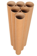 Carton cylinder. Isolated