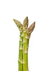 Asparagus isolated on a white studio background.