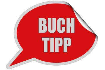 SP-Sticker rot curl oben BUCH TIPP