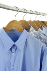 Cloth Hangers with Shirts