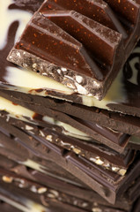 Assorted chocolate close-up