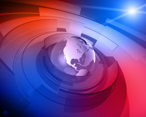 World Globe 3D Design Background