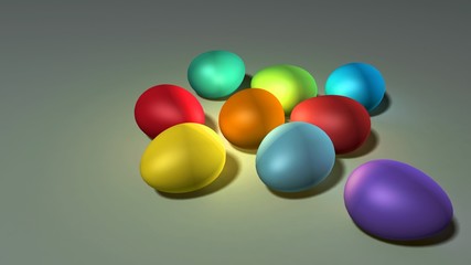 easter color eggs
