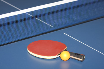 Equipment for table tennis - racket, ball, table