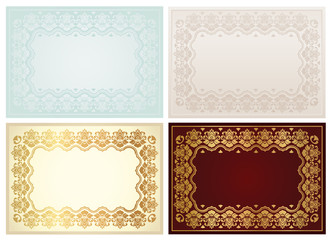 Certificate of completion template. Vector