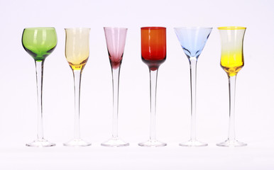 colorful glassware collection