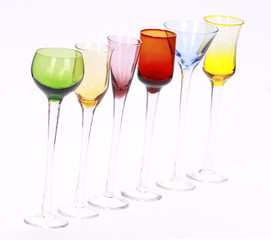 colorful glassware collection
