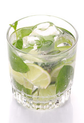 mint and lime cocktail