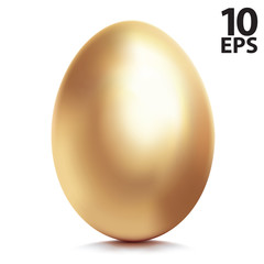 Golden egg. Vector illustration