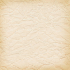 Delicate yellow background crumpled paper