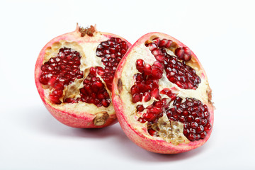 pomegranate isolated on white background