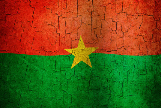 Grunge Burkina Faso flag