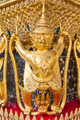 Golden garuda bird decoration