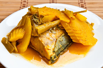 food of south thailand close up