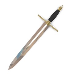 3d render of hand dagger