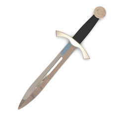 3d render of hand dagger