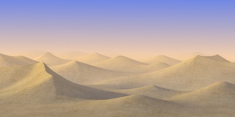 Fototapeta na wymiar 3d render z piasku pustyni
