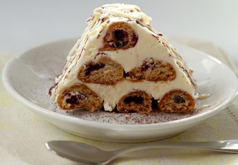 Cake with bilberries