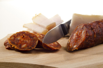 salami cut into small slices