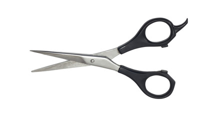 Professional Haircutting Scissors. Studio isolation on white.