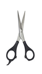 Professional Haircutting Scissors. Studio isolation on white.