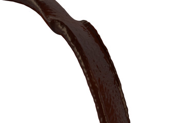 pouring liquid chocolate