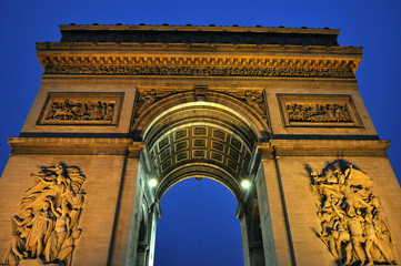 Obraz premium Paris - France Arc de Triomphe