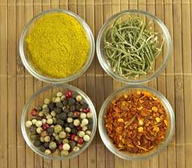 Variety of spices