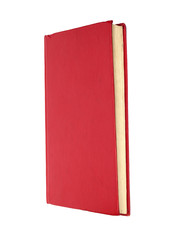 Red book isolated on white . Clean cover