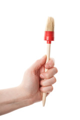 Hand with a brush