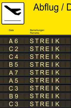 Streik am Flughafen