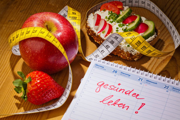 Guter Vorsatz zur Gesunden Ernährung