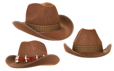 cowboy hat isolated on white