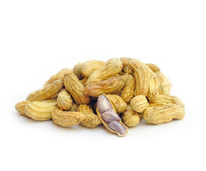 Peanut isolated on white background