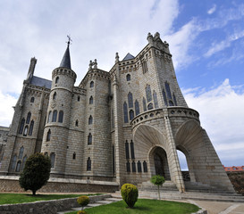 Fototapeta na wymiar Palacio Episkopatu Gaudi Astorga