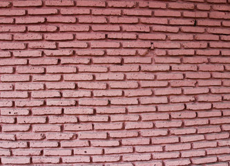 Red brick wall, square format