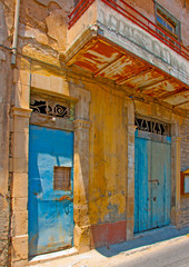 Old closed store in Limassol in Cyprus