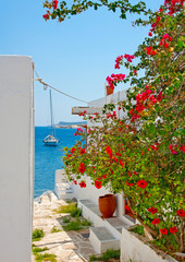 Beutifull view to the sea in Skiathos island Greece