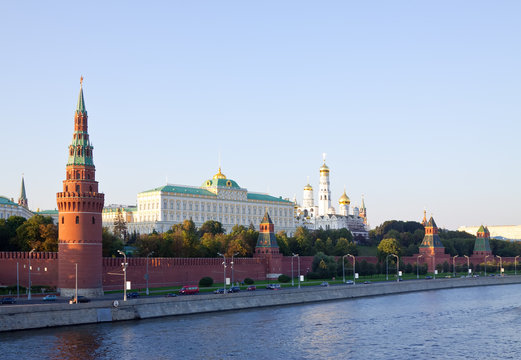 Moscow Kremlin in sunset