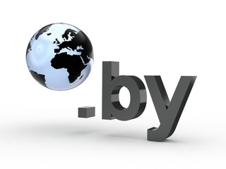 3D Domain by mit Weltkugel