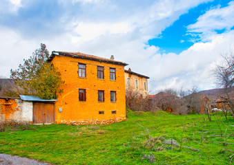 Very old house in village Gavros near Kastoria in Greece