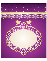 lace ornaments on background. Vector
