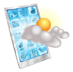 Weather mobile phone application concept