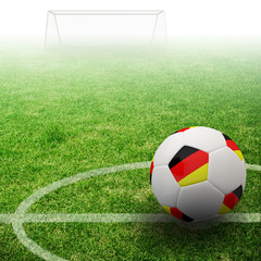 Germany flag on 3d football © tigger11th