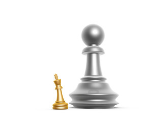 king and pawn