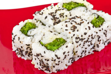 japan vegetarian roll with nori